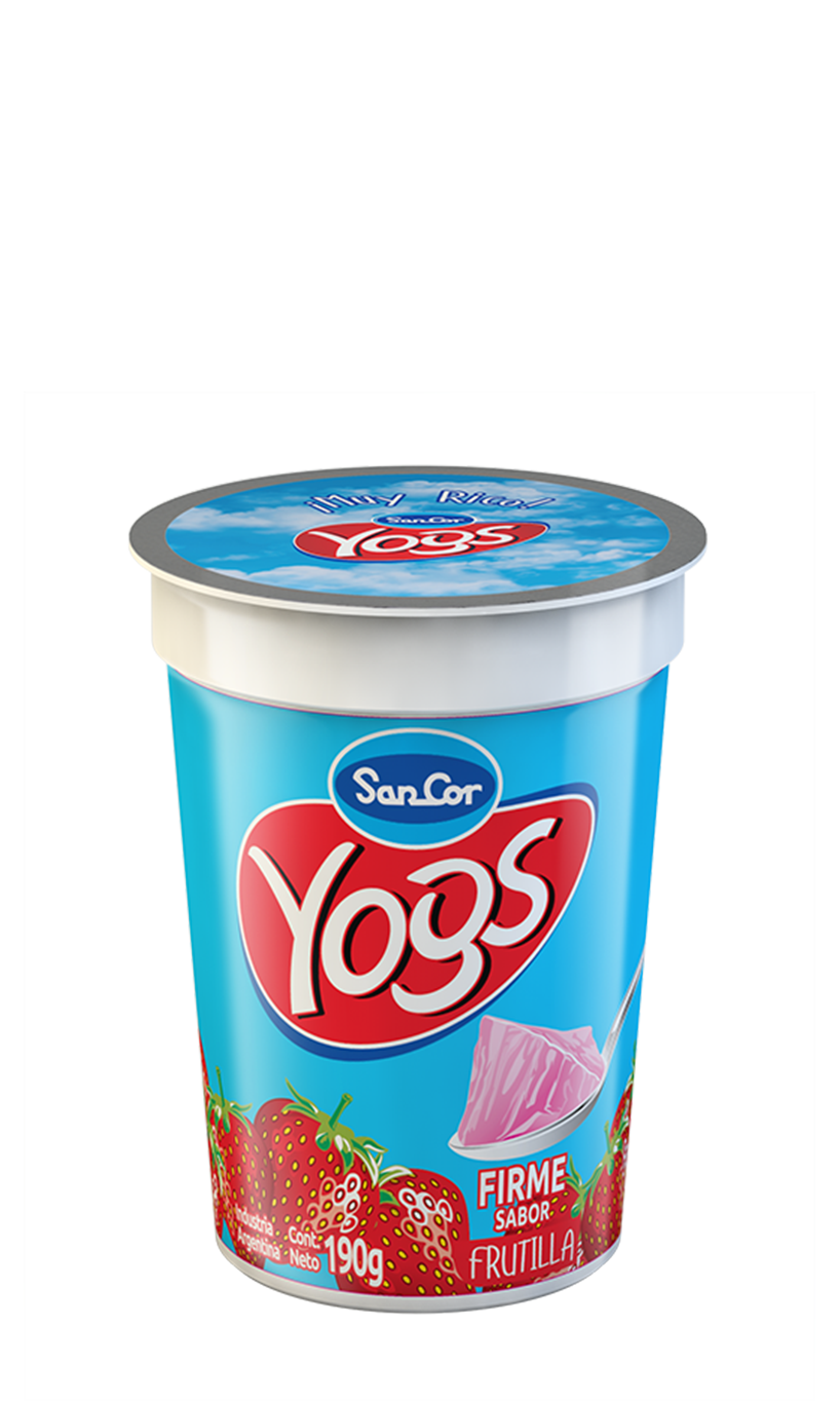 Yogur Sancor Yogs firme y entero - Sabor frutilla